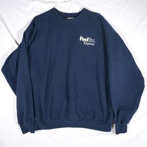 FedEx Express Vintage Logo Workwear Crewneck Navy Large